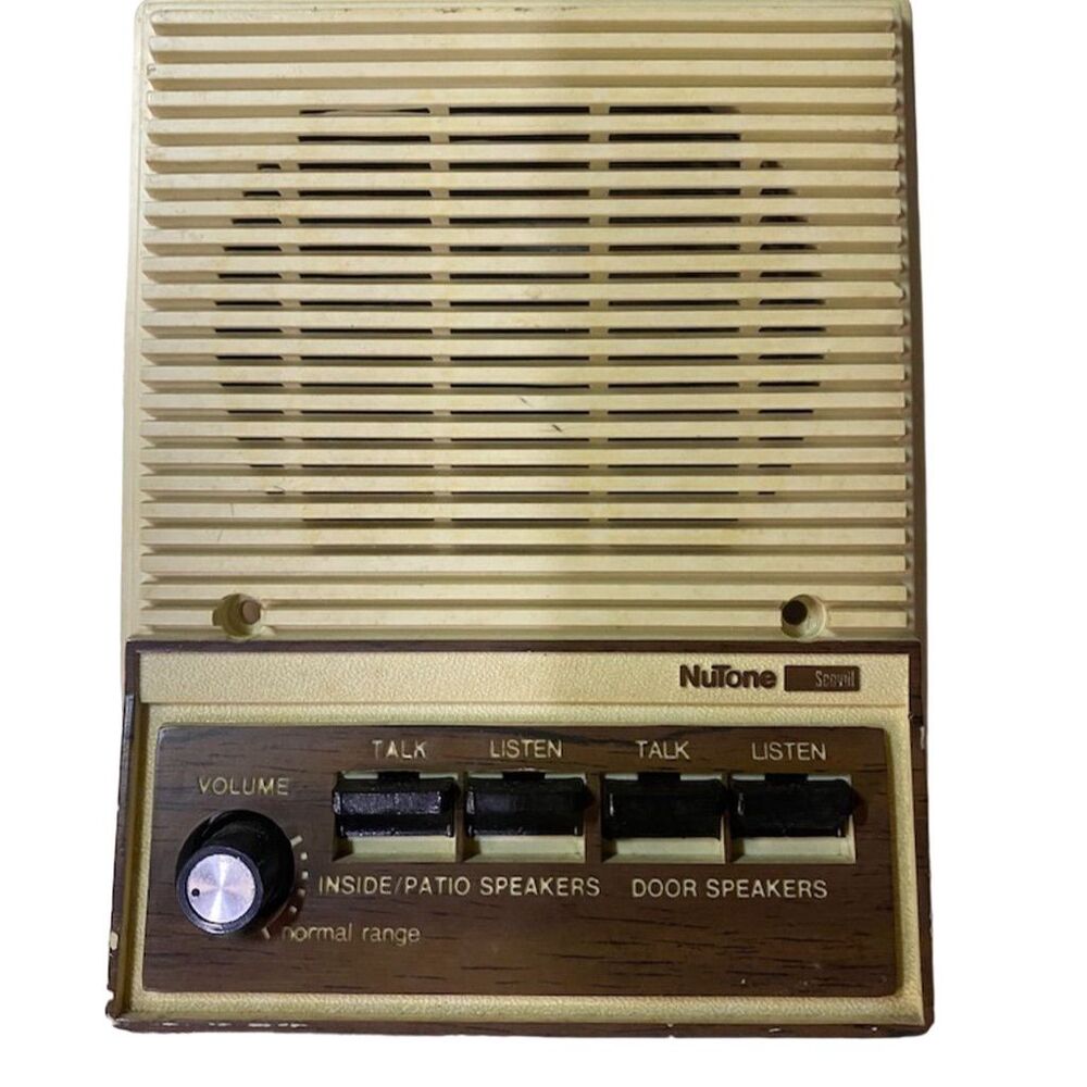 Vintage NuTone Intercom Speaker System with Indoor & Patio Controls